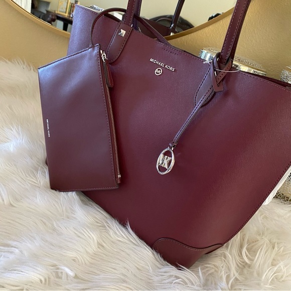 New Michael Kors Edith Large Saffiano Leather Tote Bag - Picture 10 of 16